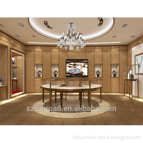 bespoke jewelry display kiosk with LED light